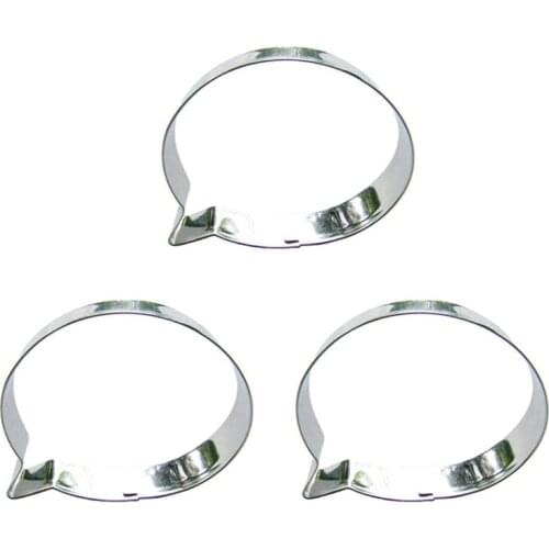 Dialog shape 3 piece biscuit cutting molds, baking tools, cake decorating soft candy tools