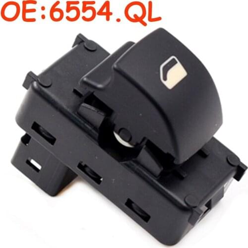 6554.QL 6554QL For Citroen C4 Peugeot 207 Car Front Electric Power Window Switch Button Master Control High Quality