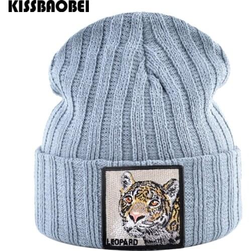 Acrylic Winter Hats For Men Knit Beanie Hat SKullies Beanies Women Cuffed Plain Animal Caps Men Thick Warm Knitted Cap gorros