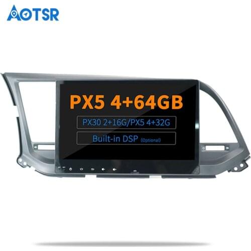AOTSR Android 9.0 / 10.0 DSP Radio For Hyundai Elantra 2016 2017 2018 Car GPS Navigation 2 Din Bluetooth Player Head Unit