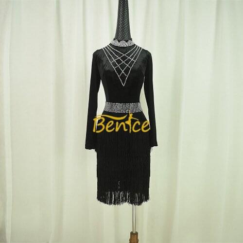 Free Shipping Latin Dance Skirt For Women Professional Sumba Dancing Skirt Adult Rumba QiaQia Latin Dress Latin Performances Dre