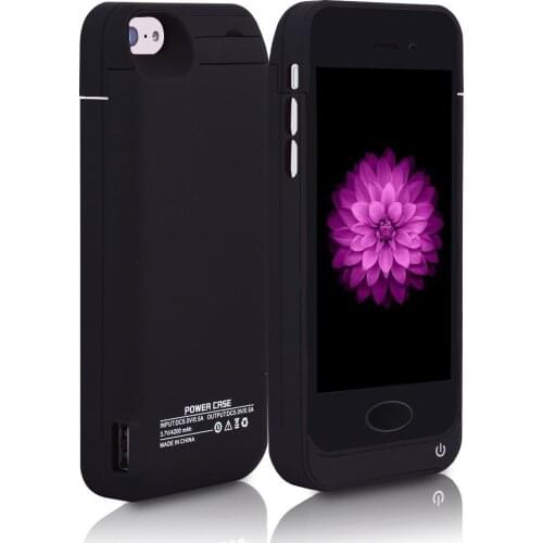 4200mAh External Backup Battery Charger Case for iPhone 5 5S 5C 5SE Power Bank Charging Case for iPhone 5 SE Battery Case Cover
