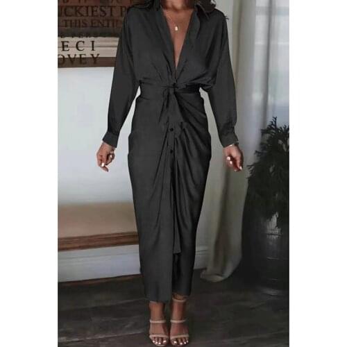 CMBJQE Fashionable Shirt Dresses