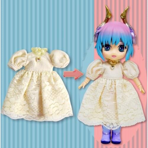 YMY baby dress OB11 lace dress retro Mori princess dress GSC PD9 Jasmine can wear doll clothes doll accessories