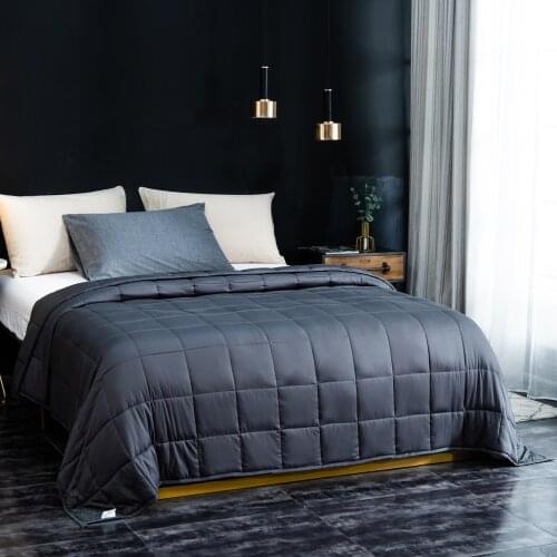 Cotton Weighted Blanket Made With Glass Beads Plaid Gravity Blanket For Beds Body Pressure Comfortable Sleep Blankets Throw Sofa