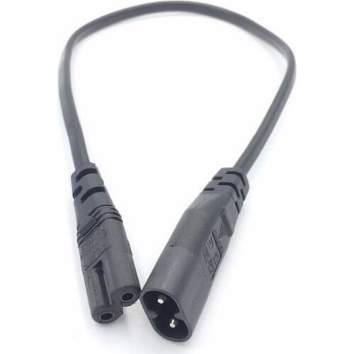 IEC320 C8 Male Plug To IEC320 C7 Female Power Extension Cable Cord C7 To C8 For PDU UPS Cable Converter Cord 0.3M/1.8M/5M