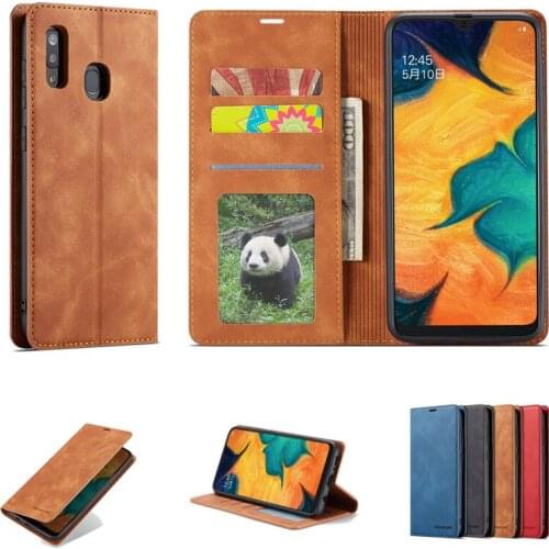 Retro Leather Phone Case For Samsung A70E A81 A91 A51 Dirt-resistant Wallet Stand Card Vintage Cover For Galaxy A21 A31 A41