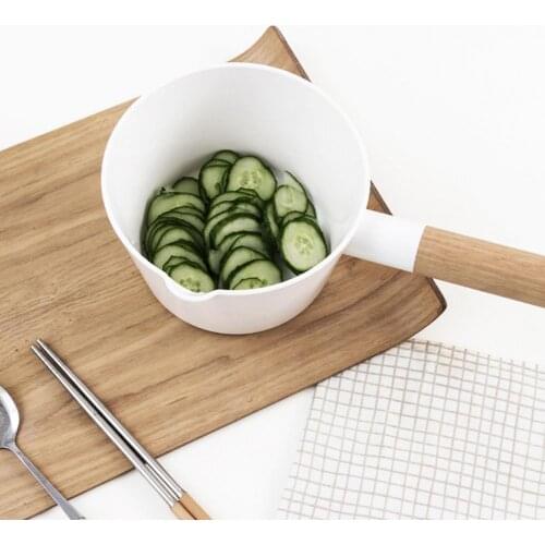 Water Scoop Water Spoon Portable Lightweight Simple Wooden Long Handle Plastic Water Ladle for Home Kitchen Supplies