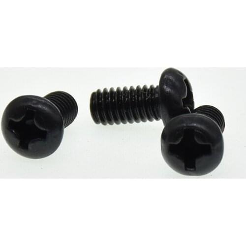 M1 M1.2 M1.4 M1.6 M1.7 M2 M2.5 M3 M4 M5 M6 Black Carbon Steel Cross Recessed Pan Head machine Screw Phillips Round Bolts