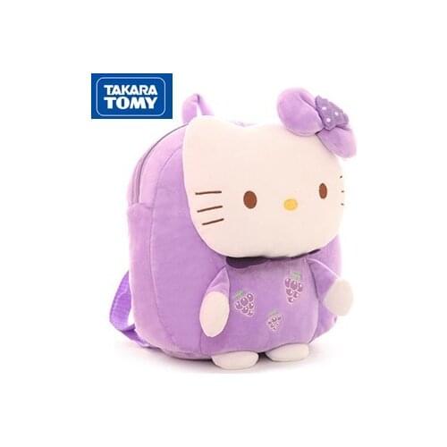 TAKARA TOMY fashion cartoon Hello Kitty plush toy simple and fresh sweet wild kindergarten cute baby backpack