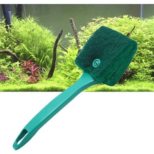 Head-Sponge Double Sided Brushable FishTank Cleaner Aquarium Window Glass Algae Plant Cleaning Brush Aquarium Accessories