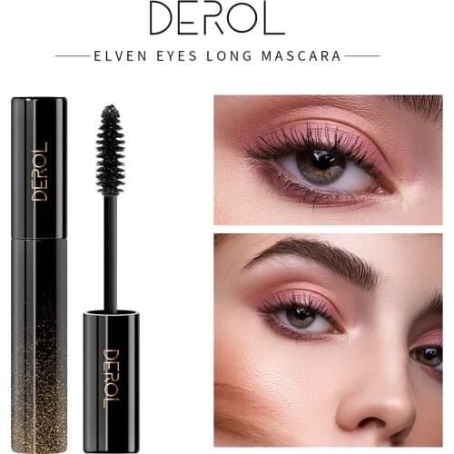 New Upgrade For Derol 4d Silk Fiber Mascara Waterproof Smudge-proof Eyes Makeup Lightweight Silky Mascara Long Dense Eyelashes