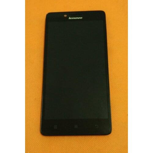 Used Original LCD Display +Touch Screen+ Frame for Lenovo K3 K30W 4G FDD LTE MSM8916 Quad Core 5.0" HD 1280x720 Free shipping