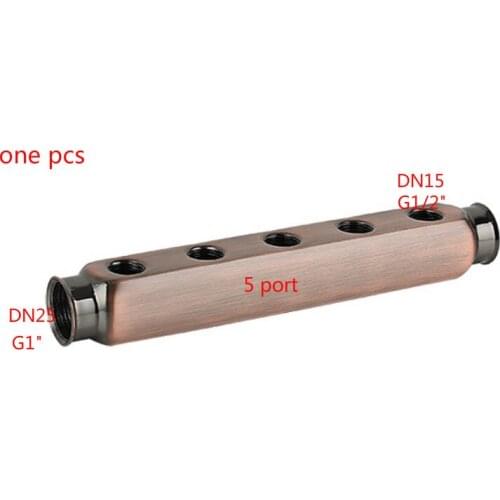 Stainless steel 304 Water Distribution Manifold for Underfloor Heating System(4-6 port) Floor heating system accessories