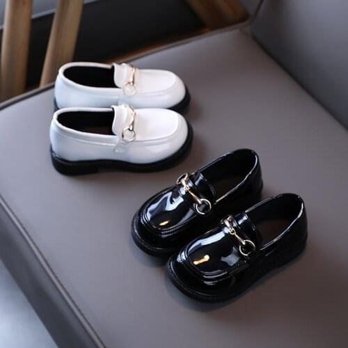 8 Year Kids School Dance Patent Leather Shoes For Kids Boys Girls Toddler ChildrenS Shoes Spring 2021 Dress Black White Wedding