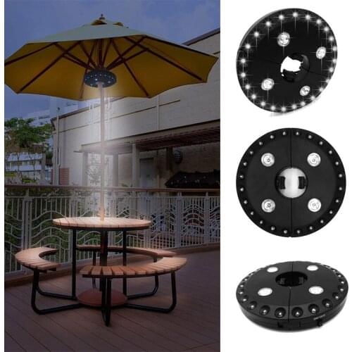 Outdoor Lighting Garden Light Yard Lawn Night Light Cordless AA 28 LED 3Mode Patio Parasol Umbrella Pole Light Camping Tent Lamp