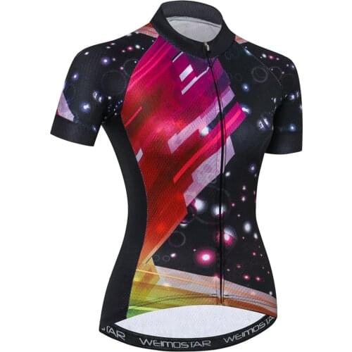 Weimostar Cycling Jerseys Women Summer Short Sleeve Racing Sport Bicycle Clothing MTB Bike Jersey Cycling Shirt