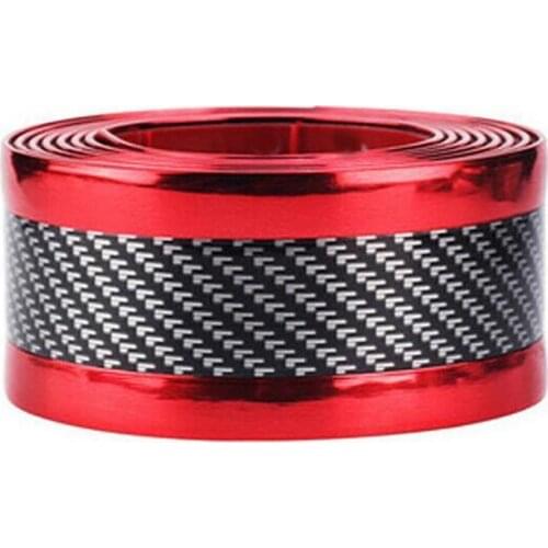 High Quality Car Sticker Carbon Fiber Rubber DIY Door Sill Protector Edge Guard Strip 6 Styles 3cm Width