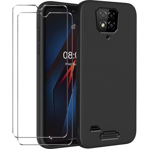 3-in-1 Screen Protector+Phone Case For Ulefone Armor 8 Glass Anti-Shock Case Cover on For Ulefone Armor 8 Pro Tempered Glass