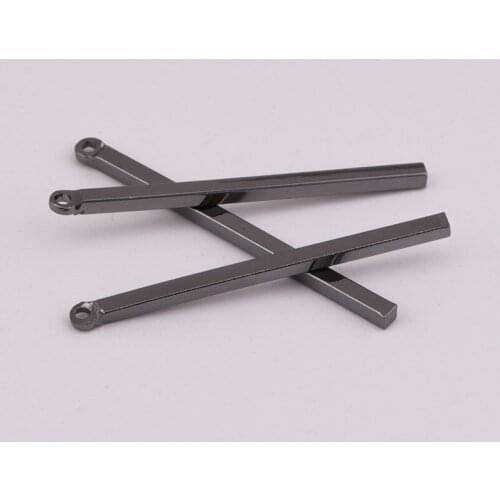 1.5 * 30mm single hanging square long copper rod pendant diy earring pendant handmade material copper jewelry accessories
