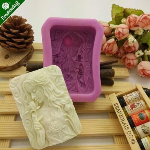 1PC 82x62x32mm flower fairy Handmade Resin Mold,Clay Mould,liquid mould