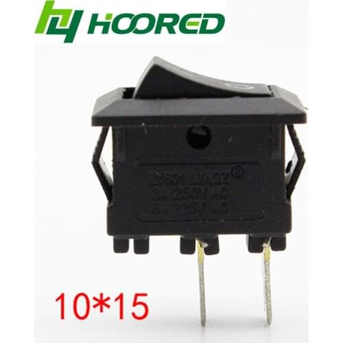 10pcs/lot 10*15mm SPST 2PIN ON/OFF G130 Boat Rocker Switch 3A/250V Car Dash Dashboard Truck RV ATV