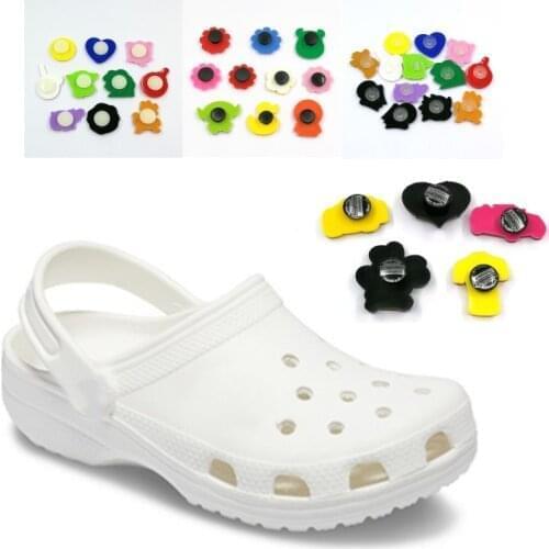 10000/50000pcs Plastic Buckles for Flat Back Charms Back Buttons of Shoe Charms DIY Accessories Buckles to Suit Garden Sandals