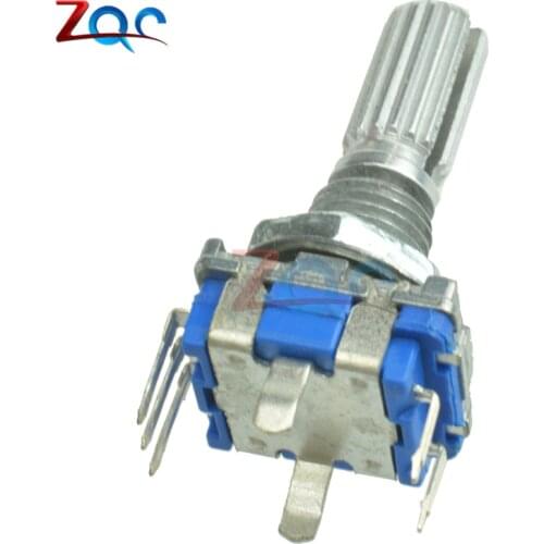 2pcs EC11 Rotary Encoder Audio Digital Potentiometer With Switch Handle 20mm