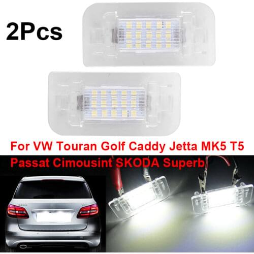 2Pcs White Led Rear Number License Plate Lights For Mercedes-Benz W242 W246 B-Klasse A2468201566 12V Car License Plate Light
