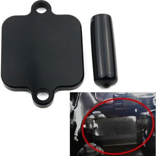 For Kawasaki Ninja 250 NINJA 300 NINJA 650 VERSEYS 650 Z650 VULCAN S Motorcycle Accessories Smog Block Off Plate Cover Aluminum