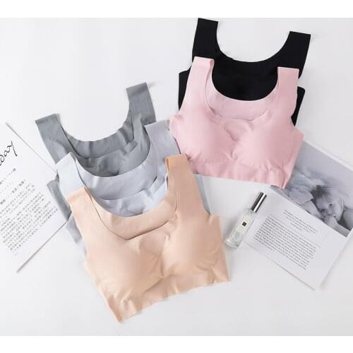 Seamless Bra Women Lingerie Sleep Tops Push Up Women Bra Without Hoops Underwire Bras Top Girls Wireless Padded