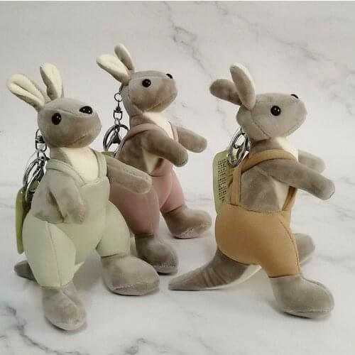 Boutique Scented Pants Kangaroo Plush Pendant Keychain bag ornament toy personality creative cool Christmas gift