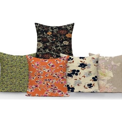 Plant Tropical Flower Cover Cushion Pillowcases Cushion Covers Sofa Scandinavian Shabby Chic Pillow For Bed Funda De Almohada