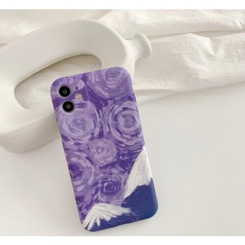 Retro Snow mountain oil painting Phone case For iPhone 11 Pro Max Case Cute cover for iPhone Case 11 XR XS X 8 7 Plus 7Plus Case