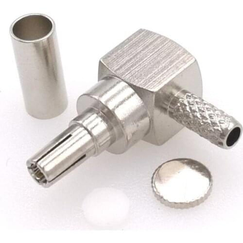 CRC9 Male Right Angle Crimp For RG174 RG188 RG316 RF Connector 1PC