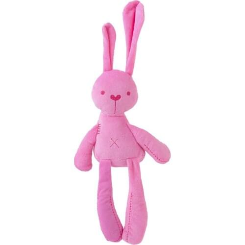 Pink White 40cm Baby Rabbit Sleeping Comfort Doll Plush Toys Soft Bunny Stuffed Animal Pillow Kids Gift Home Decoration