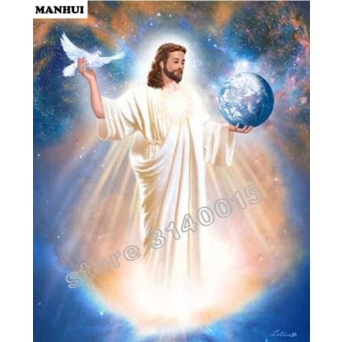 DIY Diamond Painting Religion Wall Sticker Embroidery Full Square Diamond Cross Stitch Rhinestone Mosaic Painting Gift BEF007