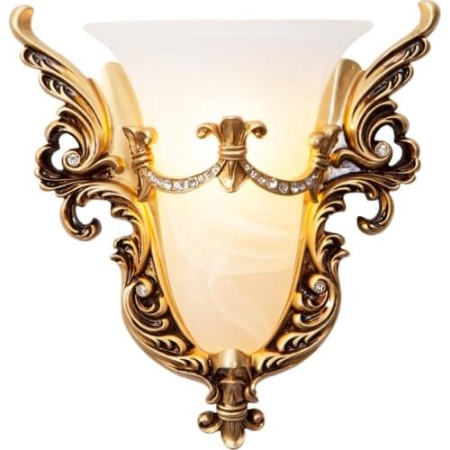 Home bedroom bedside lamp creative staircase led lamp European style wall lamp living room decor wall lamp Aisle lights