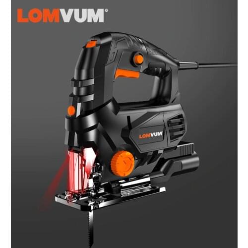 LOMVUM 450W 800W 850W Jig Saw Variable Speed​Electric Saw With 1 Piece Blades, 1 Metal Ruler, 1 Allen Wrench Jigsaw Power Tools