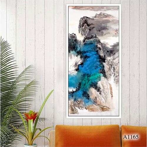 Living room Oil Painting on Canvas Modern Landscape Painting Art Decor Home Wall Picture Unframed 60x120cm