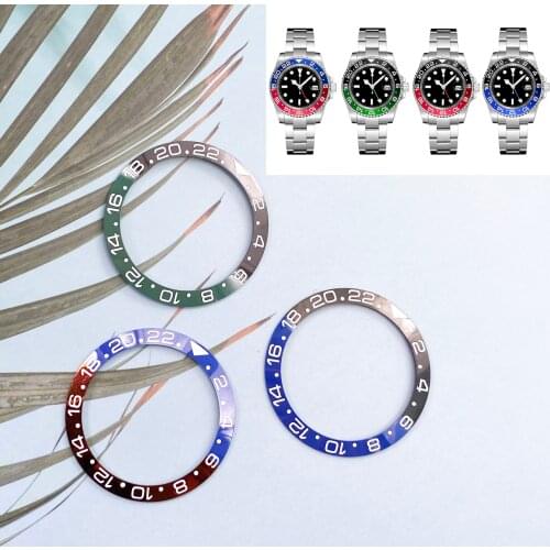 GMT ring ceramic ring insert ring suitable for 40mm case watch accessories outer diameter 38mm