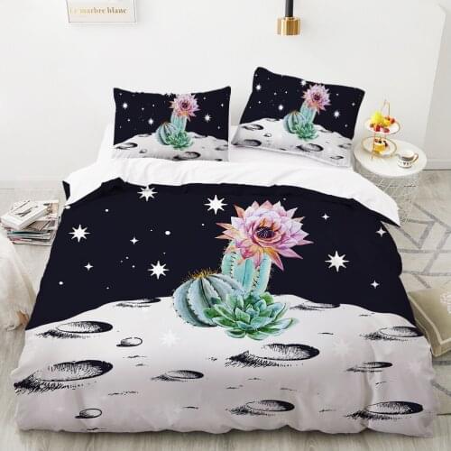 Bedding set King Queen Euro Duvet cover set pillow case Bed linens Quilt cover euro 220x240 240x260 Nordic simple starry sky
