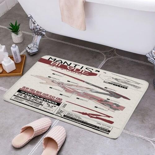 Mantis Blade 3D Print Doormats Rectangle Non-Slip DoorMat Bedroom Kitchen Entrance Print Door rugs Dropshipping