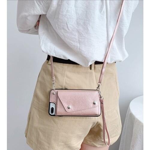 Retro card wallet Crossbody leather case for samsung galaxy note10 pro s8 s9 s10 plus note8 note9 A20 A50 A70 s7edg 11Pro max