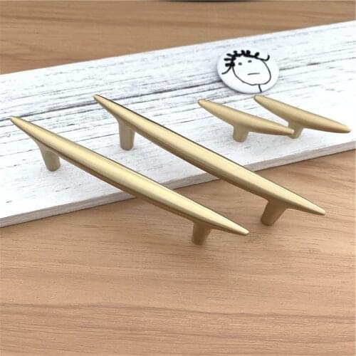 LCH Nordic Style Hexagonal Pure Solid Brass Cabinet Knob Door Pull Furniture Handles Simple Life Brass Knob Modern Knob