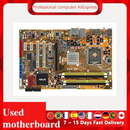 For Asus P5K SE Desktop Motherboard P35 Socket LGA 775 DDR2 Original Used Mainboard On Sale