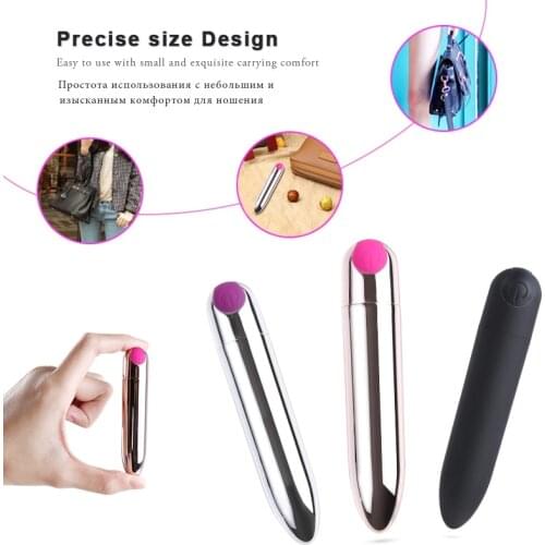 USB Rechargeable Mini Bullet Dildo Vibrator Clitoral Vibrator Stimulator Masturbator Vibrating Pussy Massager Sex Toys for Women