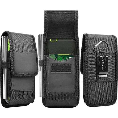 Mobile Phone Waist Bag Men Women Small Nylon Cell Phone Holster Storage Waist Fanny Pack Purse With Belt Loop Bum Bag 4 Size