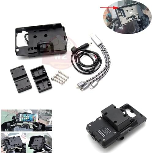 Motorcycle for BMW R1200GS R1250GS GS GPS navigator portable usb charger mobile navigation support Africa double CRF1000