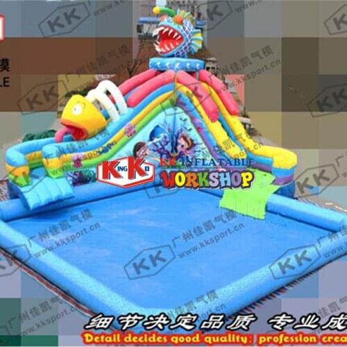 Inflatable Swimming Pool With Slide Inflatable Childrens Water Paradise